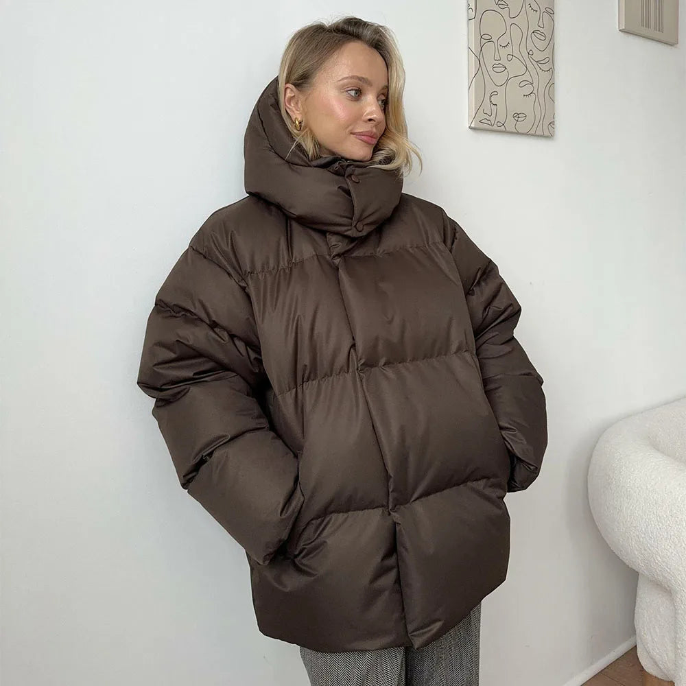 Gewatteerde oversized parka