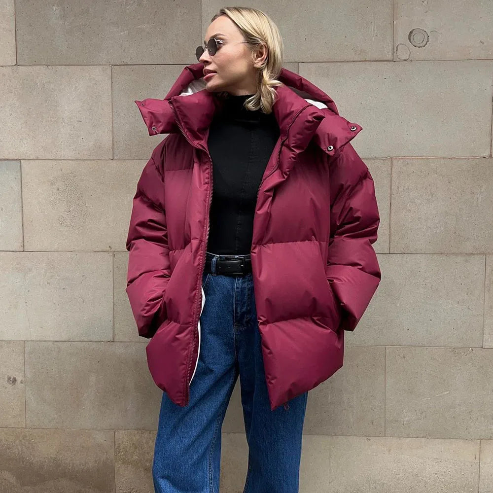 Gewatteerde oversized parka