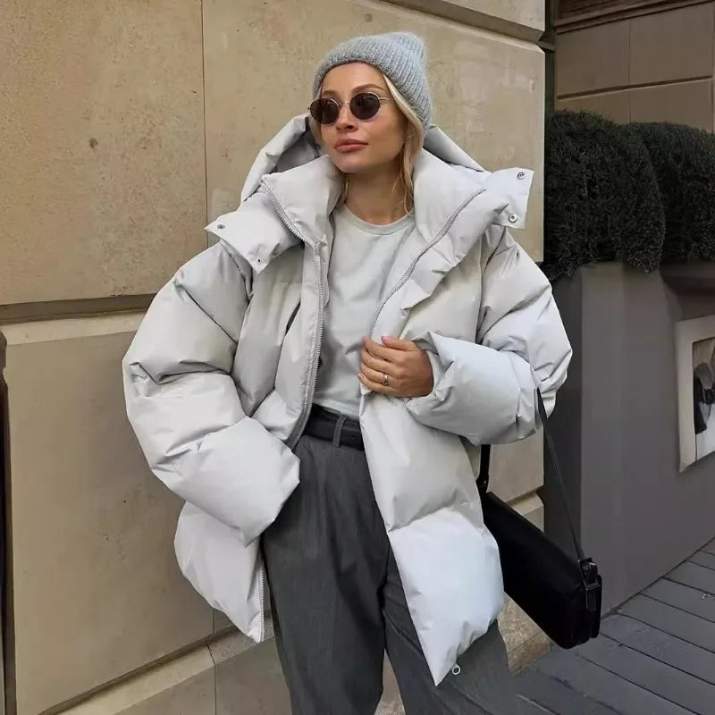 Gewatteerde oversized parka