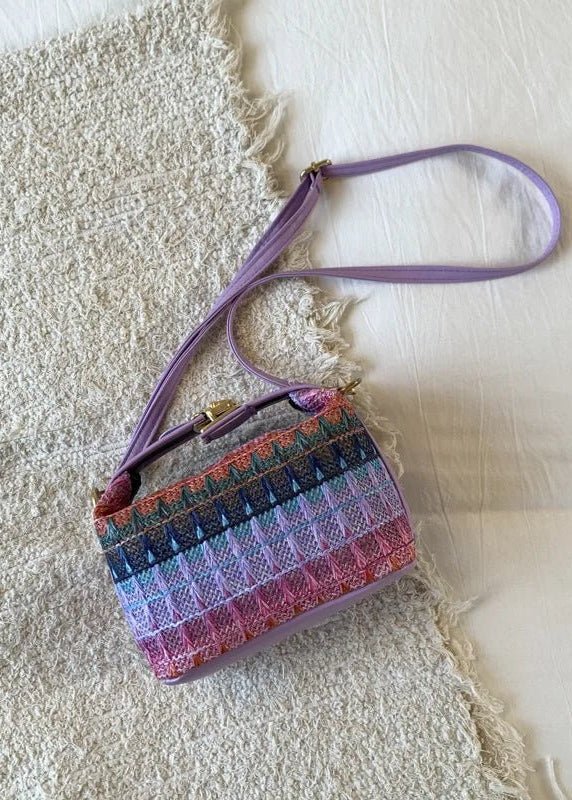 Raphaela geweven raffia-schoudertas