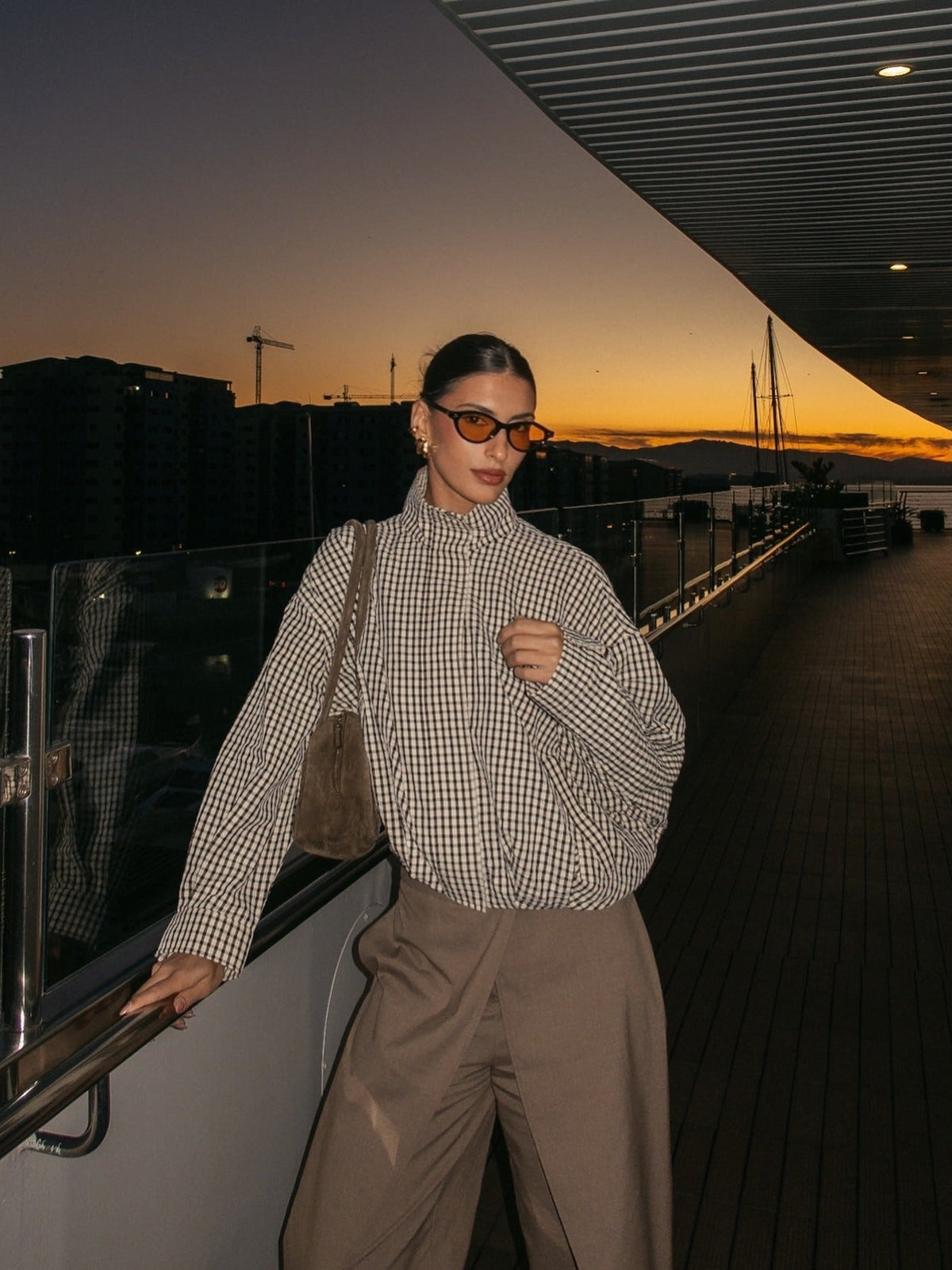 Rebecca vintage geruite blazer