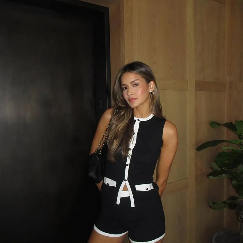 Rosie Knitted Shorts Set