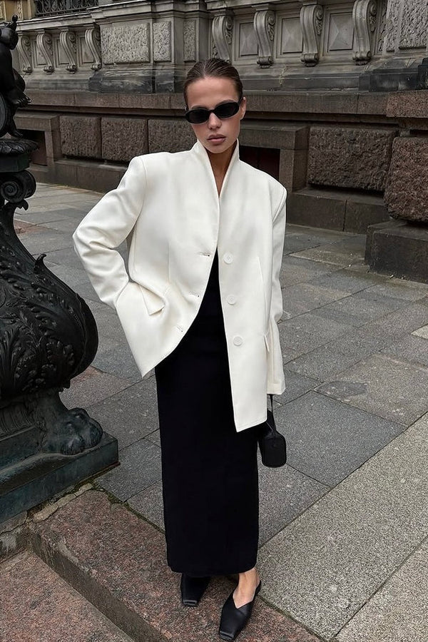 Roxie blazer met opstaande kraag