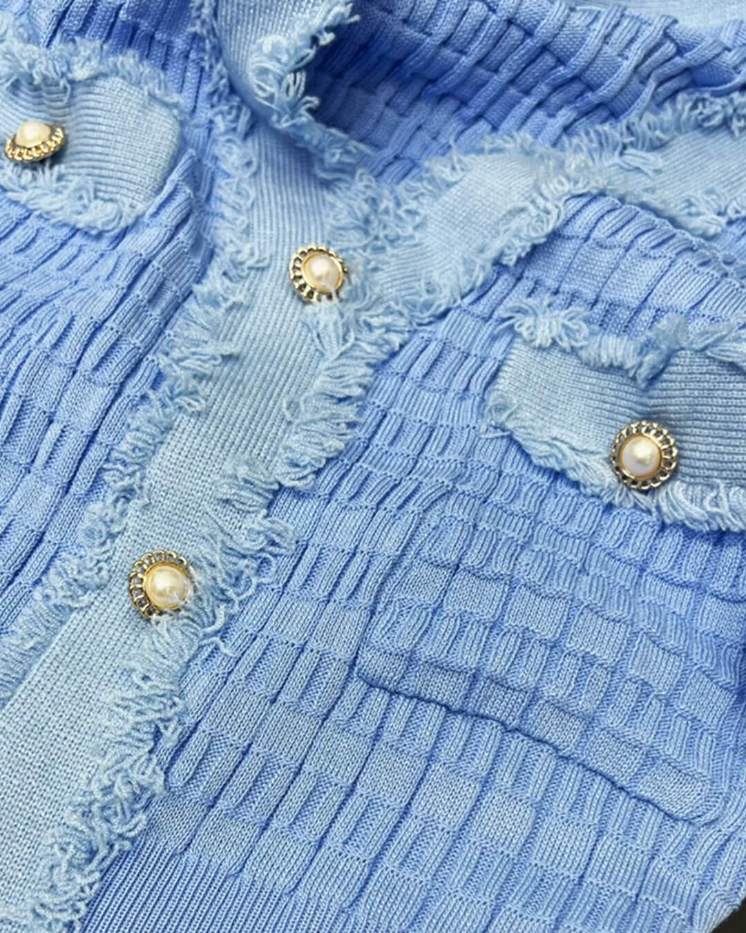 Sabrina gebreide trui-jurk met V-hals