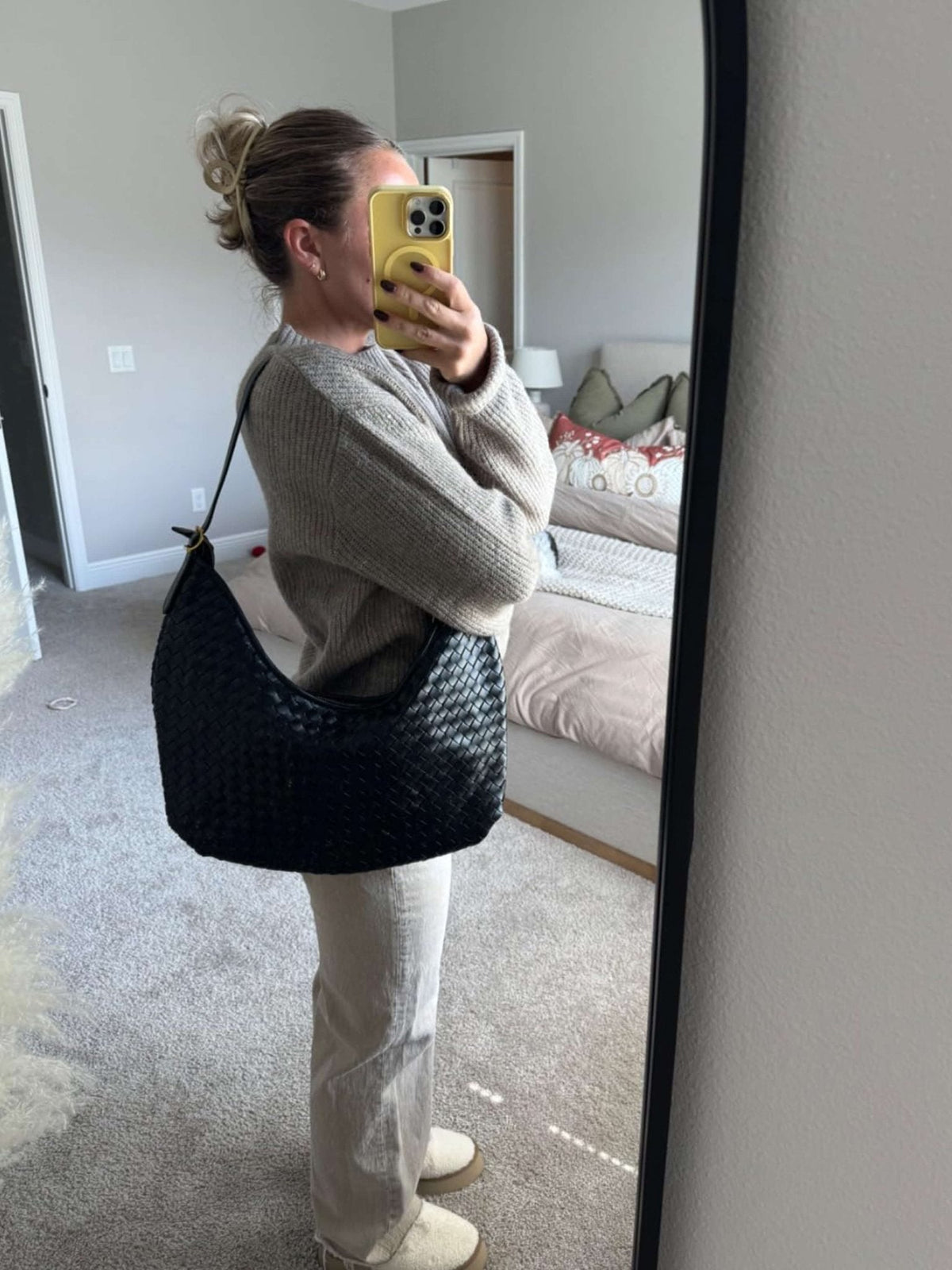 Scarlett geweven totebag
