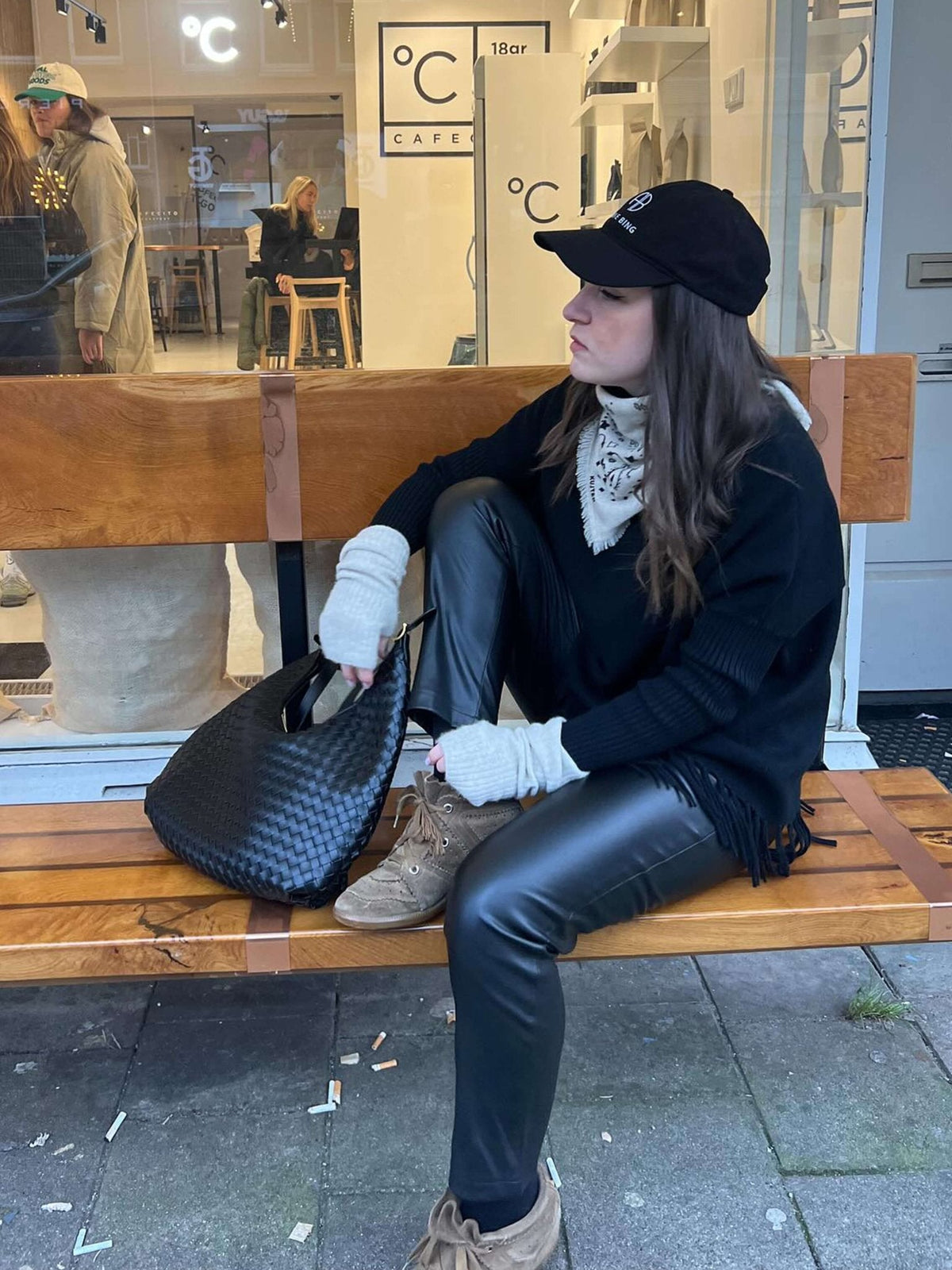 Scarlett geweven totebag