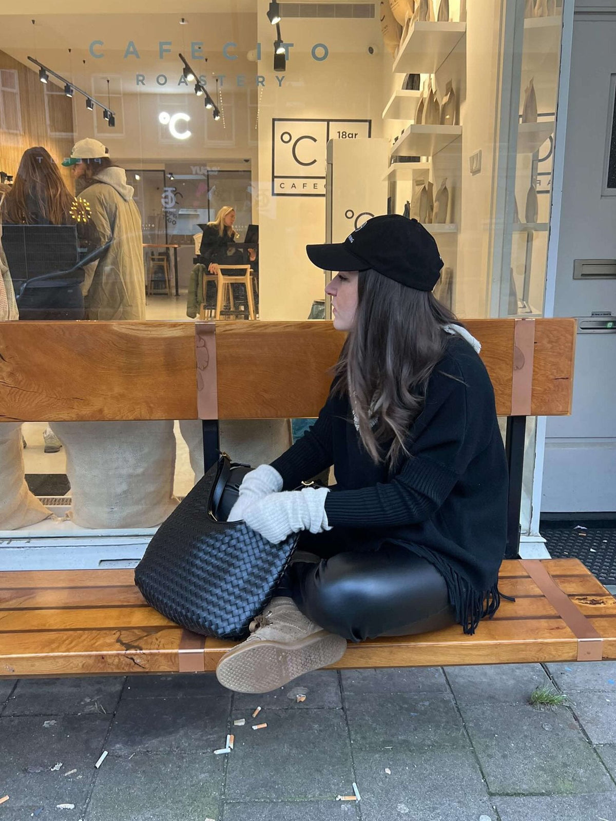 Scarlett geweven totebag
