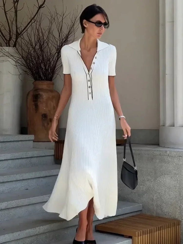 Serena gebreide tricotjurk