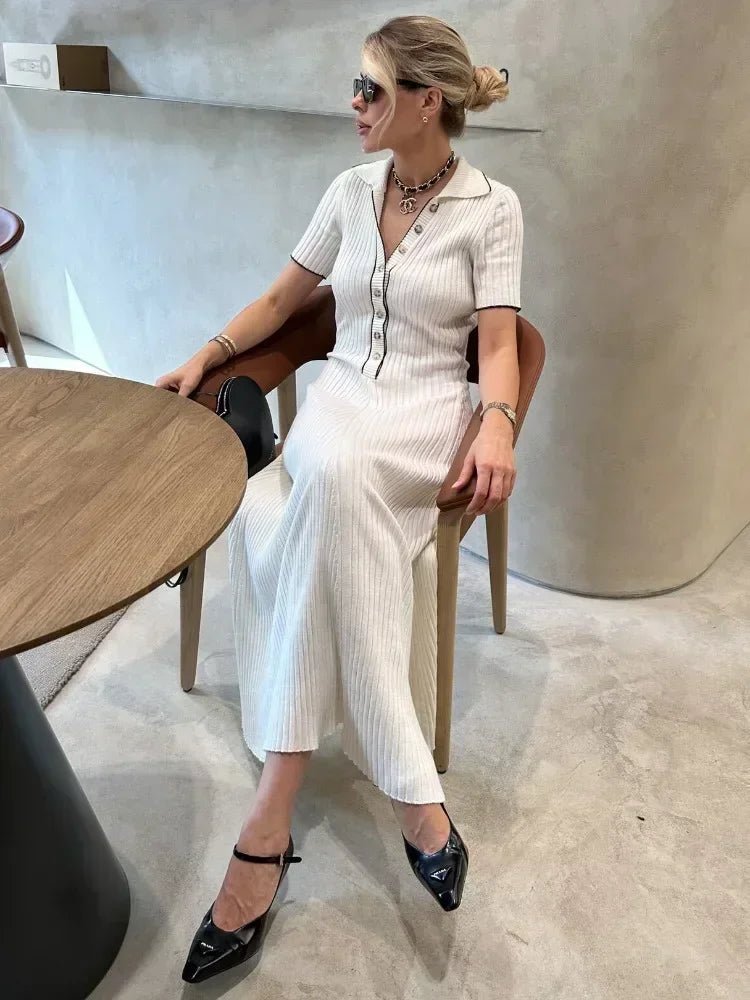 Serena gebreide tricotjurk