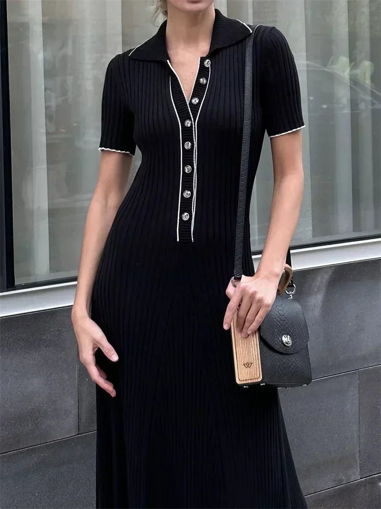 Serena gebreide tricotjurk