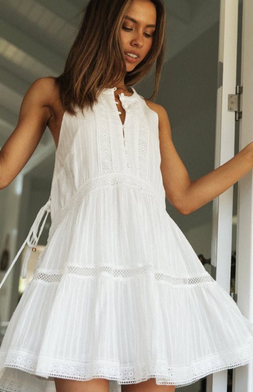 Shelby boho-minijurk zonder mouwen