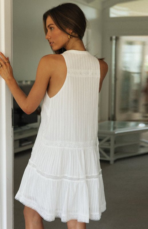Shelby boho-minijurk zonder mouwen