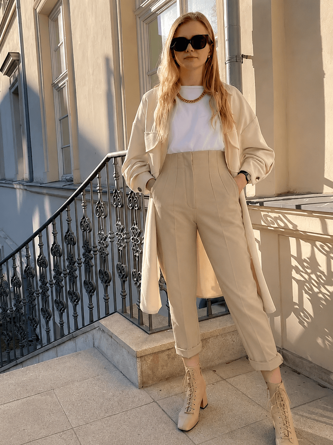 Sofia pantalon met hoge taille en potloodmodel