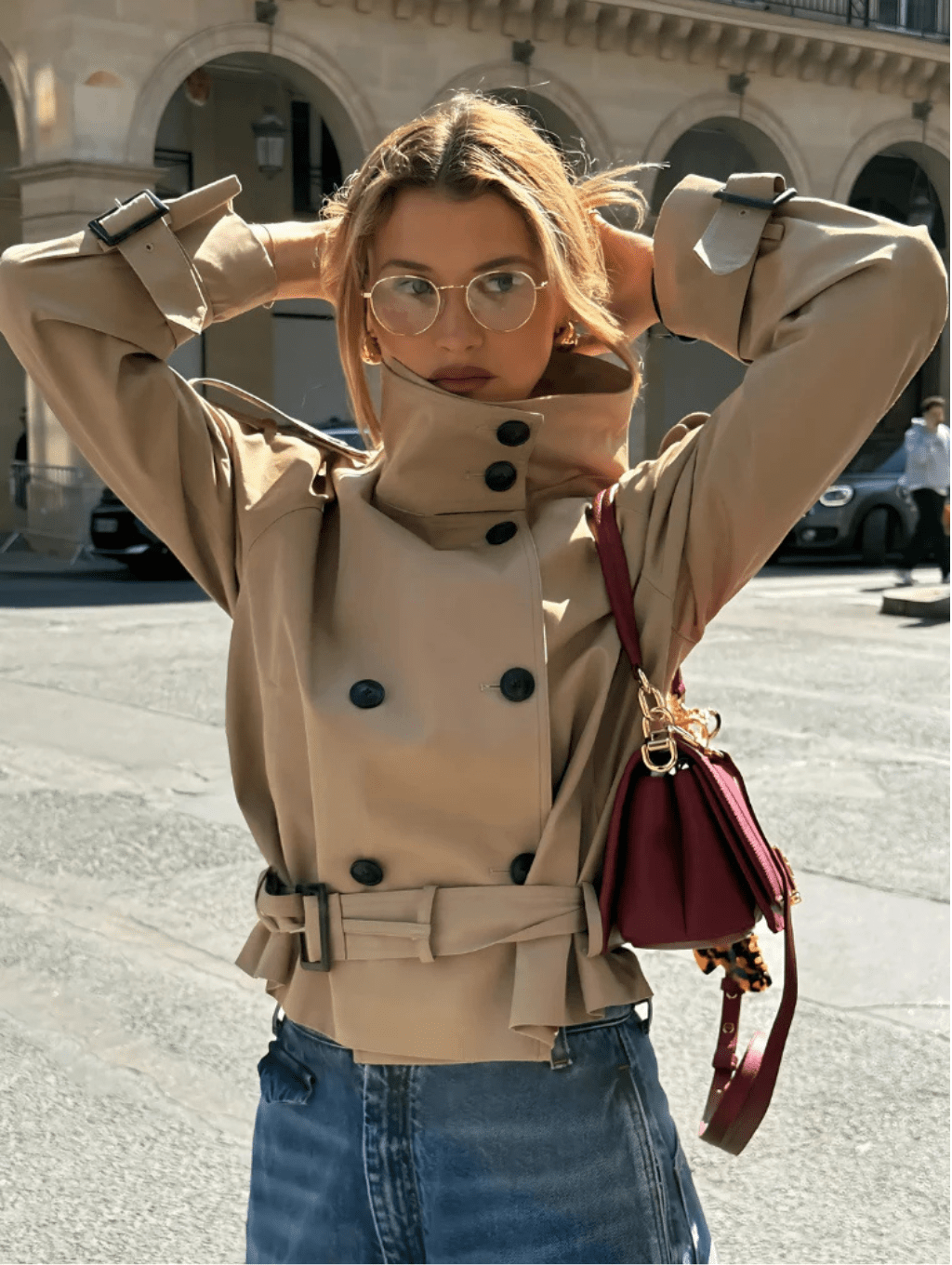 Korte trenchcoat Sofie