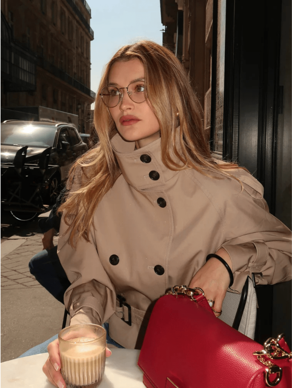 Korte trenchcoat Sofie