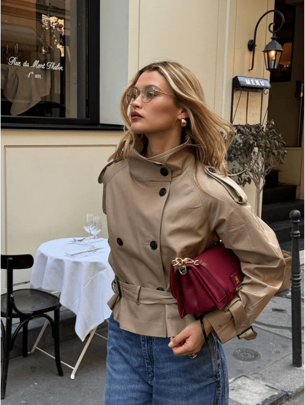 Korte trenchcoat Sofie
