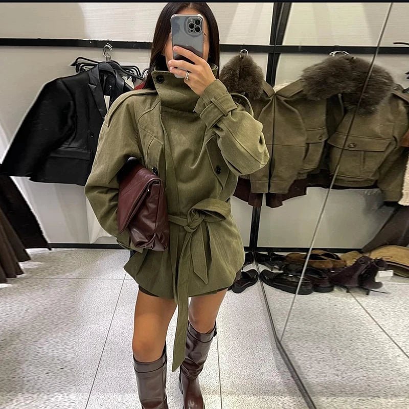 Sophia trenchcoat met riem