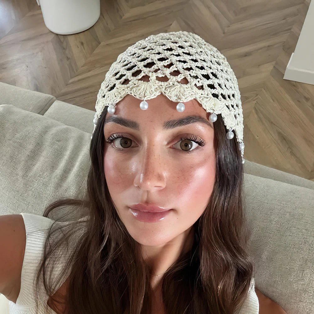 Sophia gehaakte open beanie