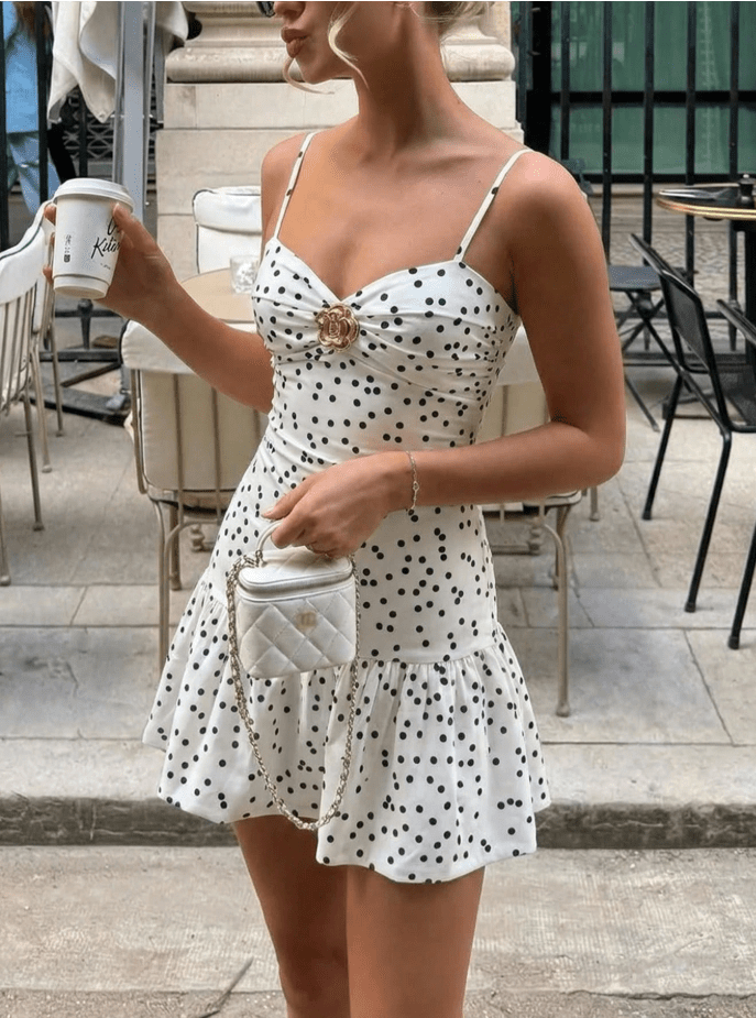 Sophia Polka Dot Mini Dress