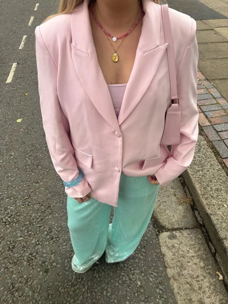 Sophia-paillettenbroek met wijde pijpen