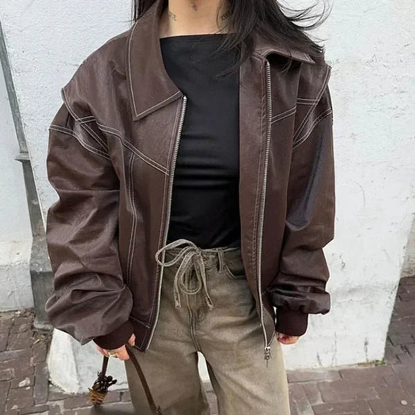 Sophia jas met rits en reverskraag
