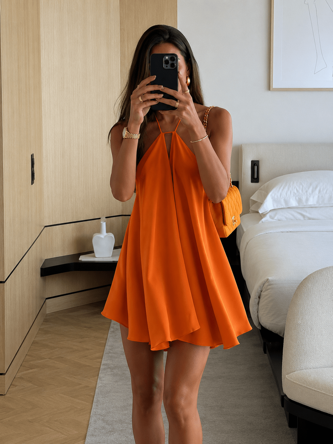 Sophie halter-mini-jurk