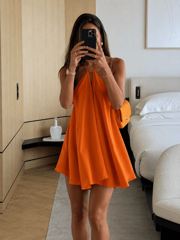 Sophie halter-mini-jurk
