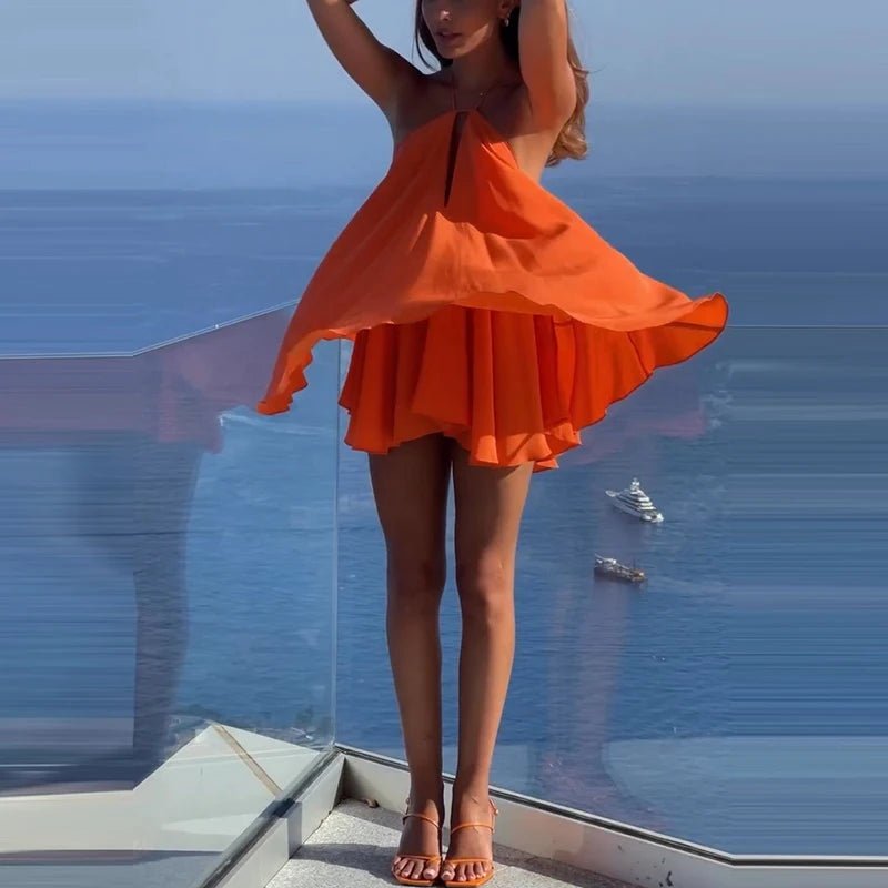 Sophie halter-mini-jurk