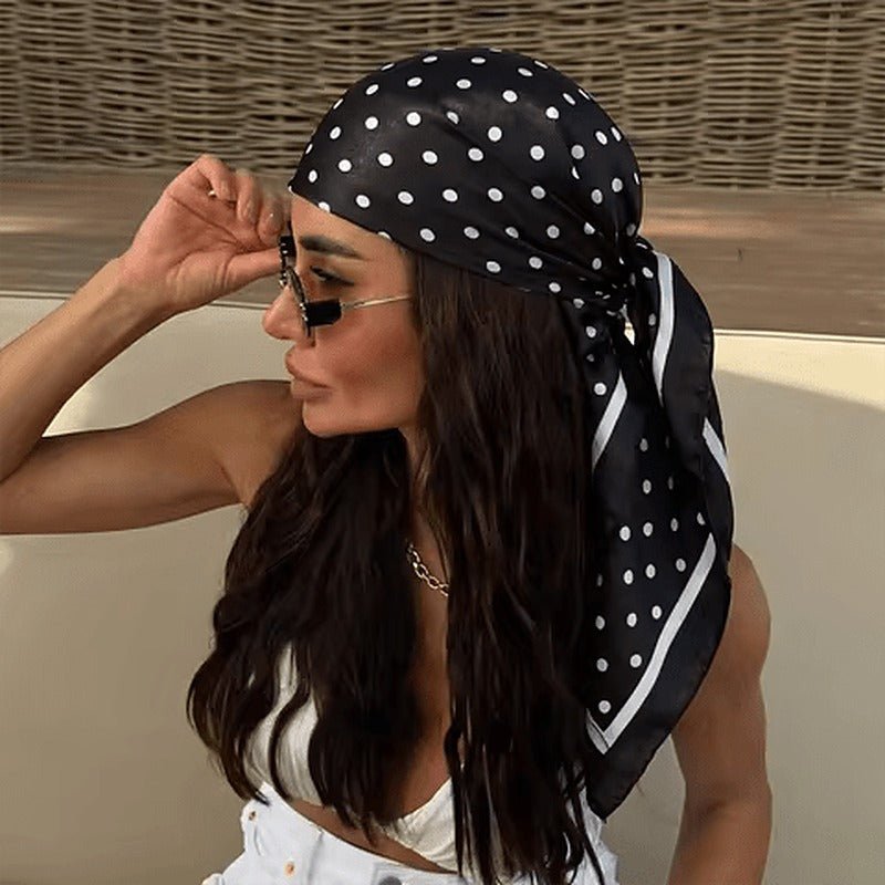 Sophie Polka Dot Silk Scarf