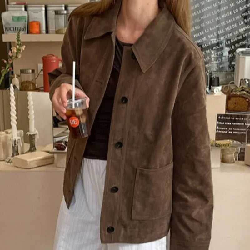 Oversized suèdejack