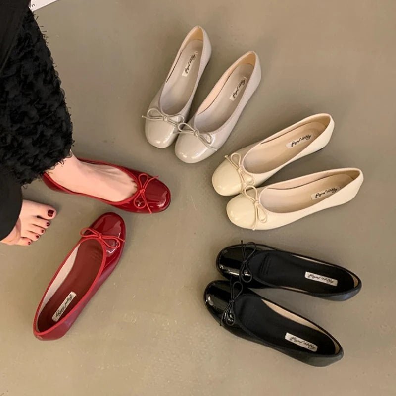 Suzette ballerina's met strik