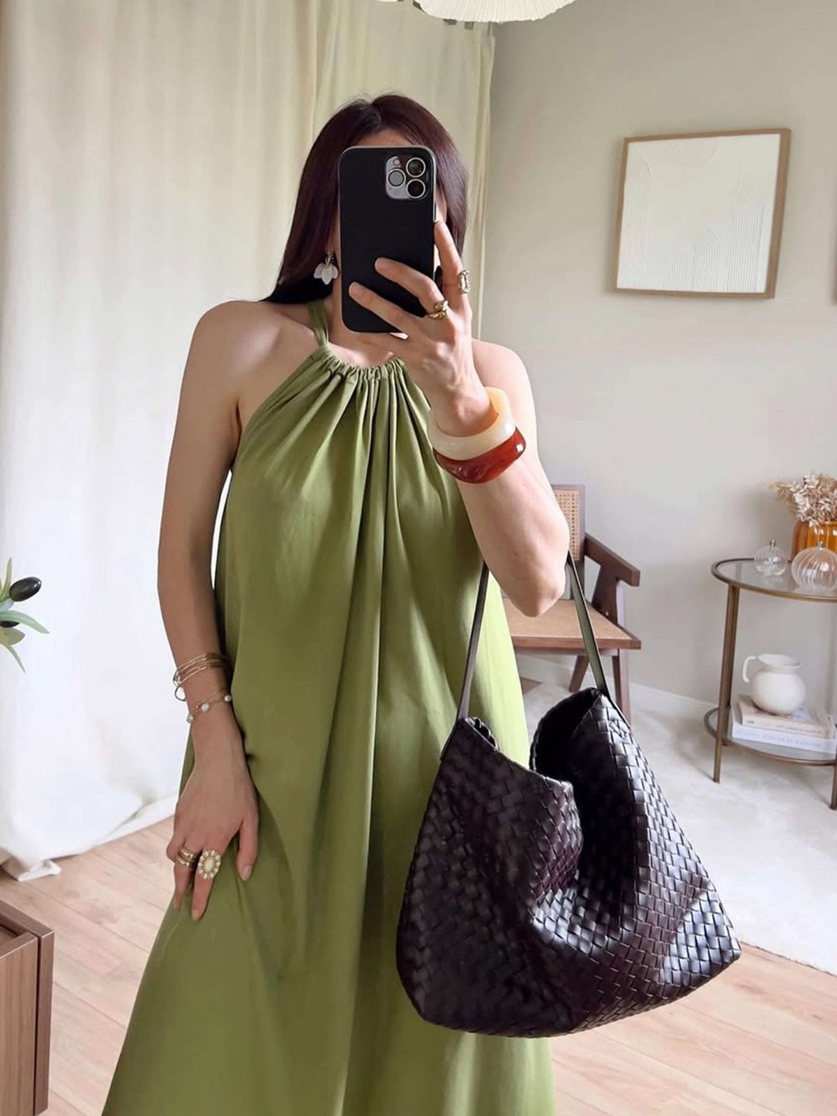 Sylvia geweven totebag