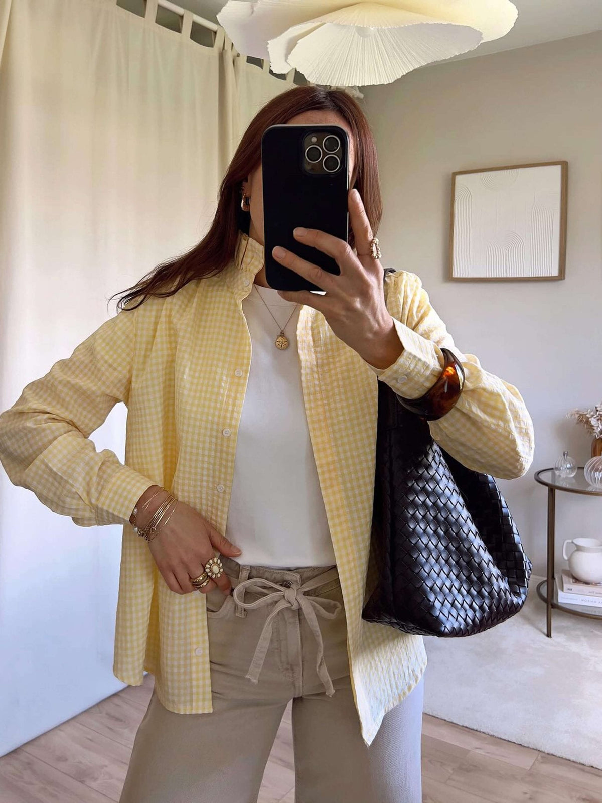 Sylvia geweven totebag