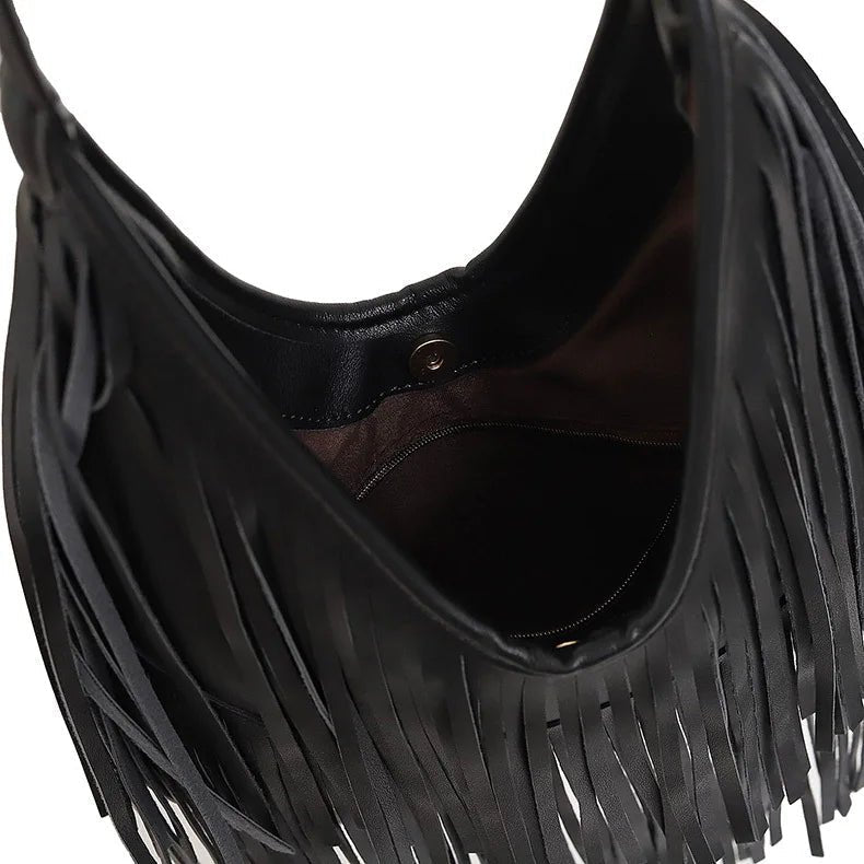 Tatiana hobo-tas met franjes