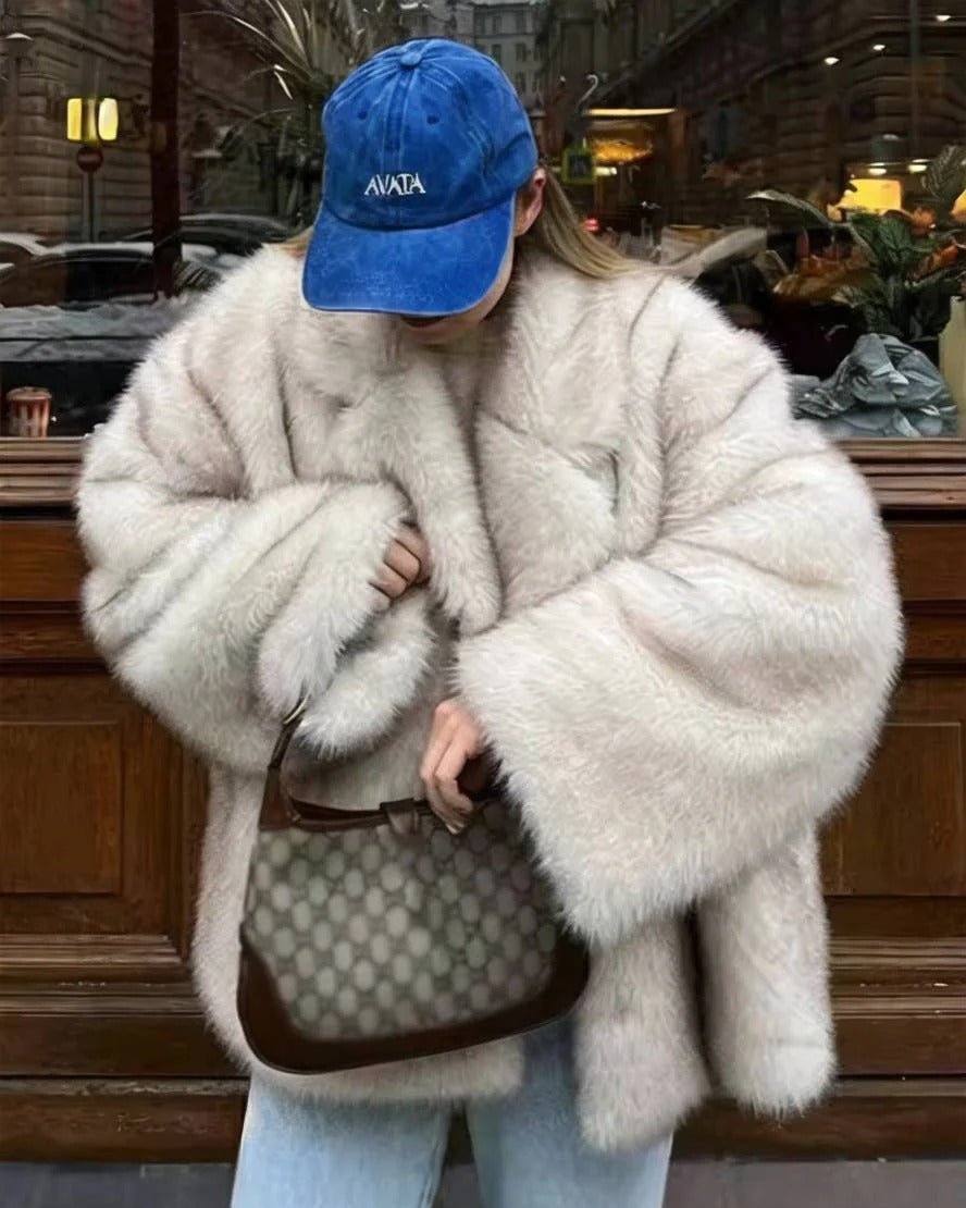 Tilda jas van imitatiebont