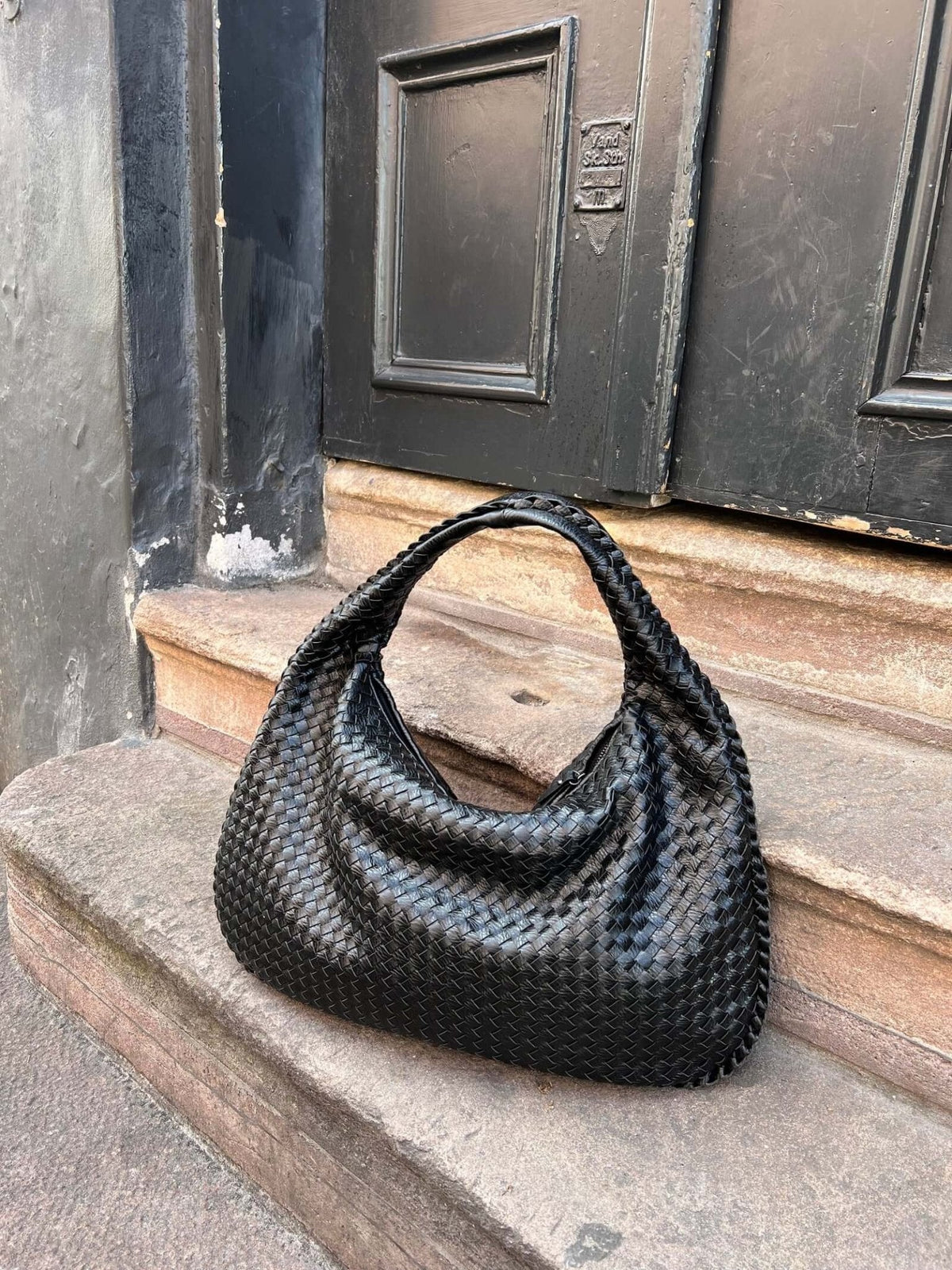Gevlochten tas XL