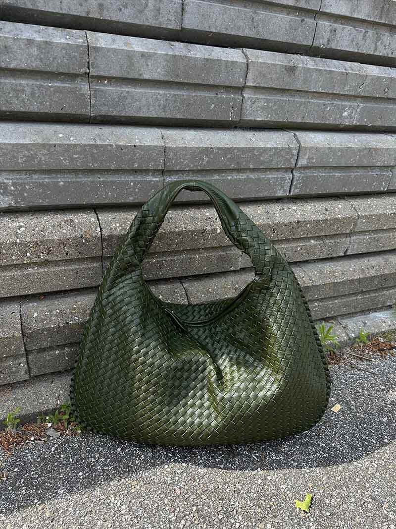 Gevlochten tas XL