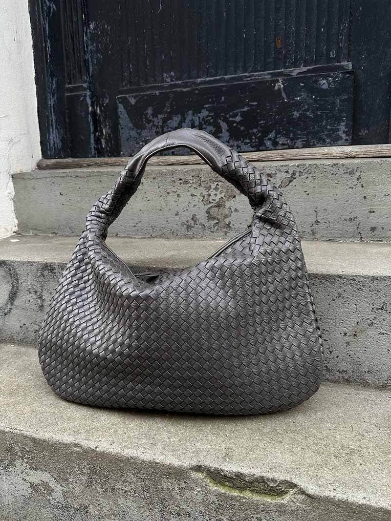 Gevlochten tas XL