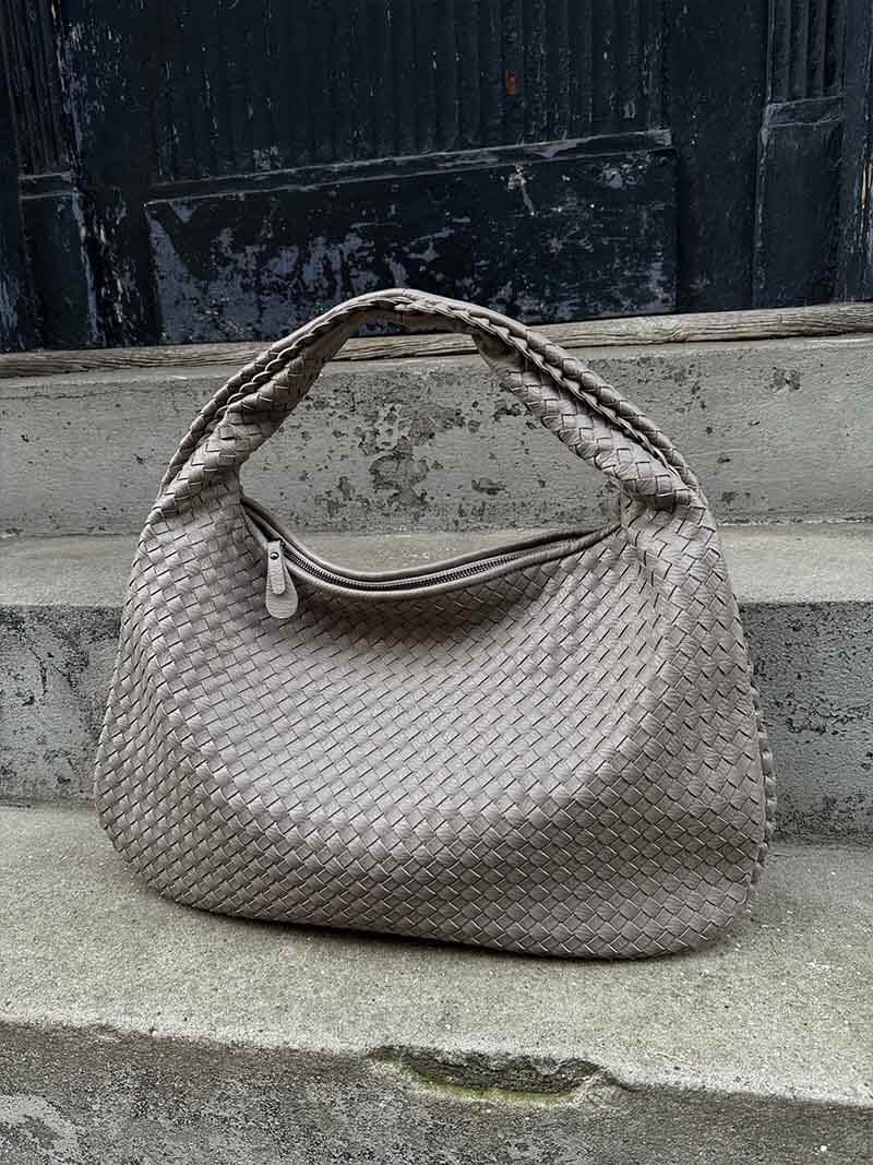 Gevlochten tas XL