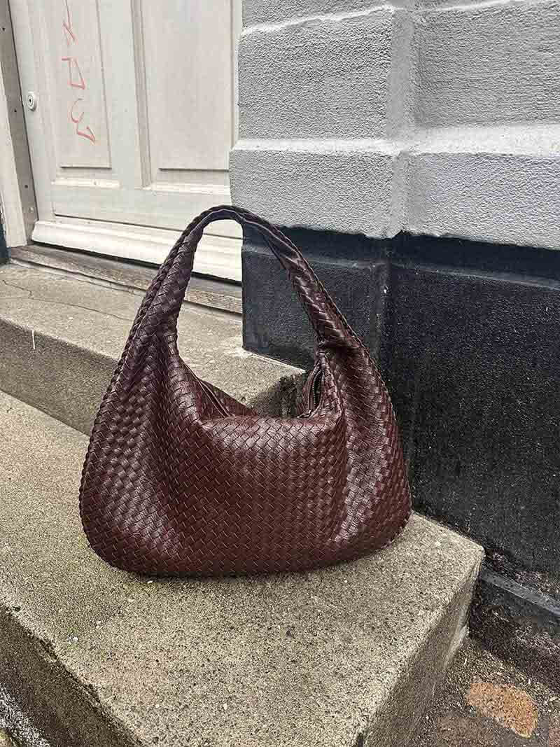 Gevlochten tas XL
