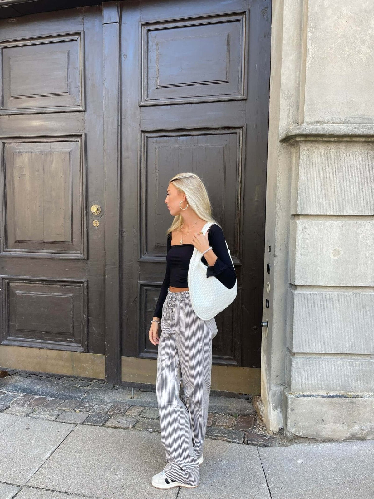 Gevlochten tas XL