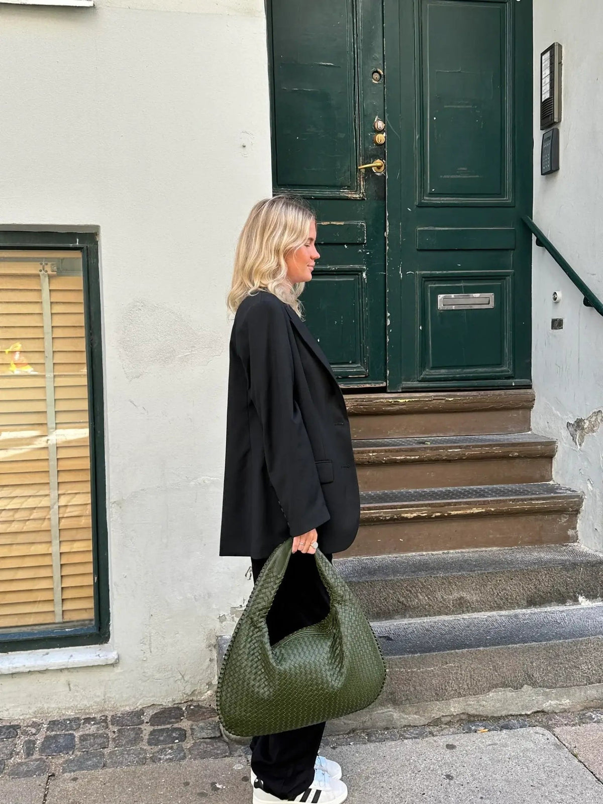 Gevlochten tas XL