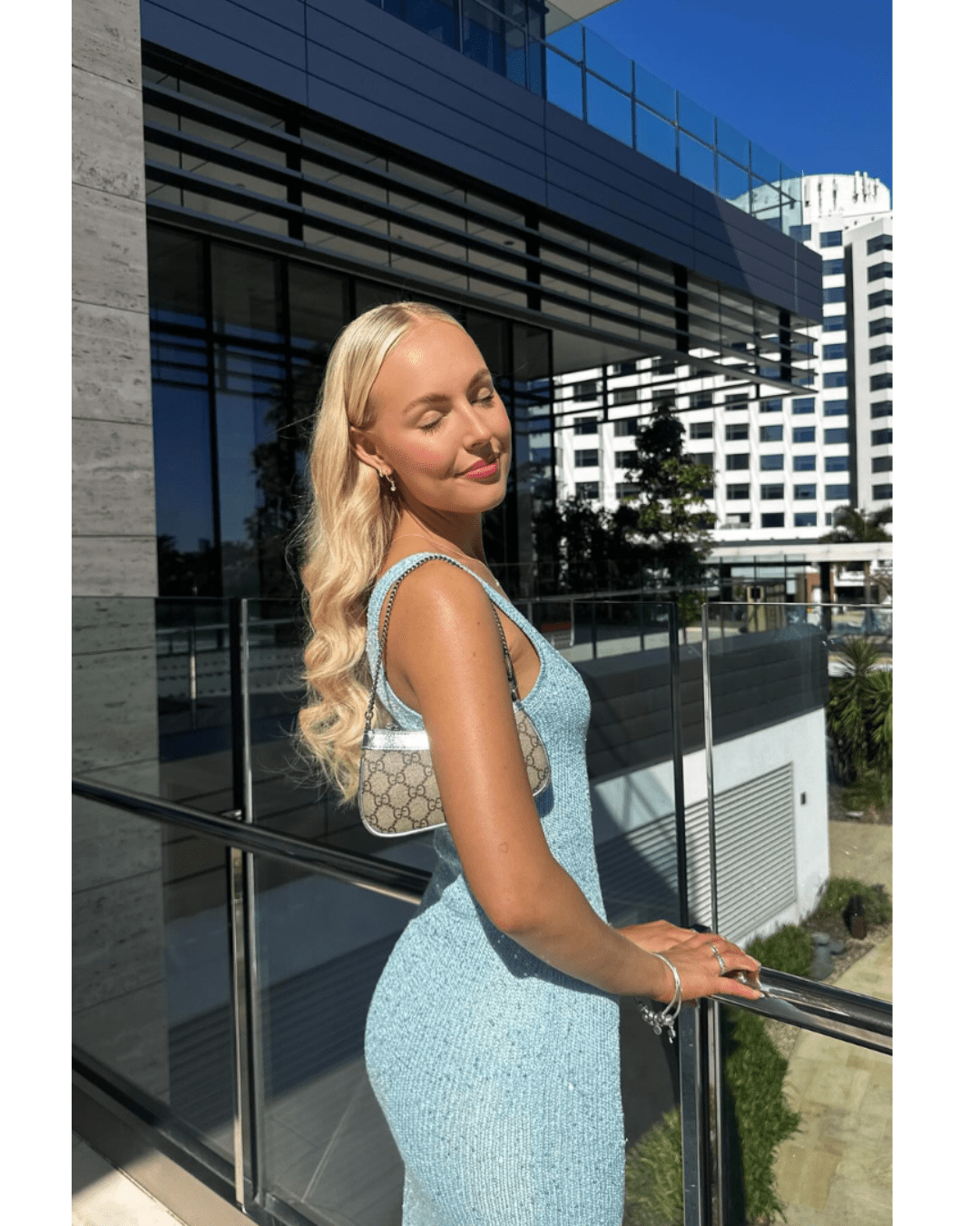 Zenaya transparante maxi-jurk met pailletten